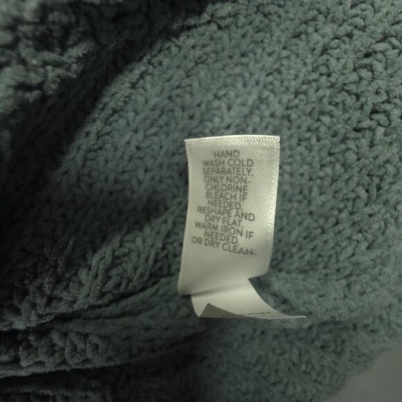 J Jill Sweater Women L Sage Green Chenille Mock Neck Pullover Chunky Plush Tunic - Picture 11 of 11